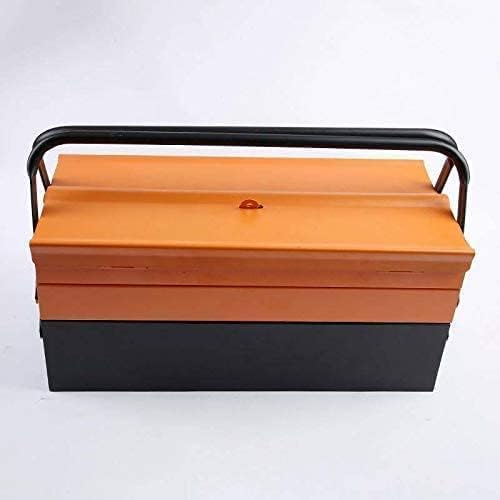 Set Utensili da Lavoro, Casetta per Attrezzi da Trasporto Arancione, Chiavi a Cricchetto, Bussole Cacciavite, Porta Chiavi Inglese, Set Fai Da Te 85 Pezzi toolbox for DIY