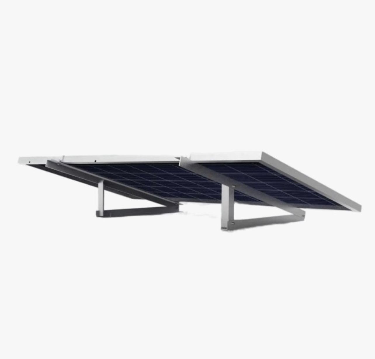 Generico Kit Fotovoltaico per Balcone da 820W, 4.19% di Efficienza, Grigio Argento, con Funzione WLAN e Inverter Micro da 800W, Include Staffa e Cavi da 10m e 3m, Facile Installazione