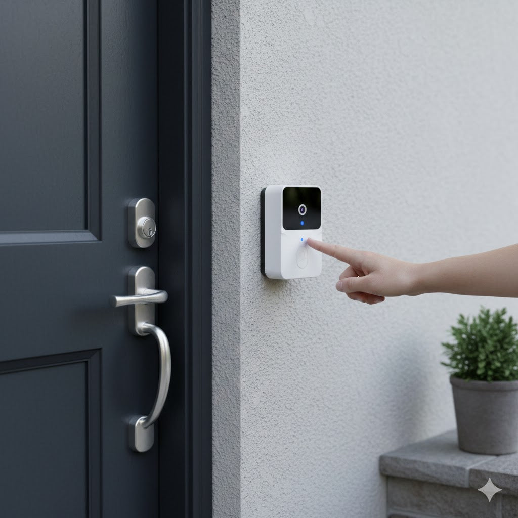 Videocitofono Smart WI-FI 2.4G Bianco/Nero