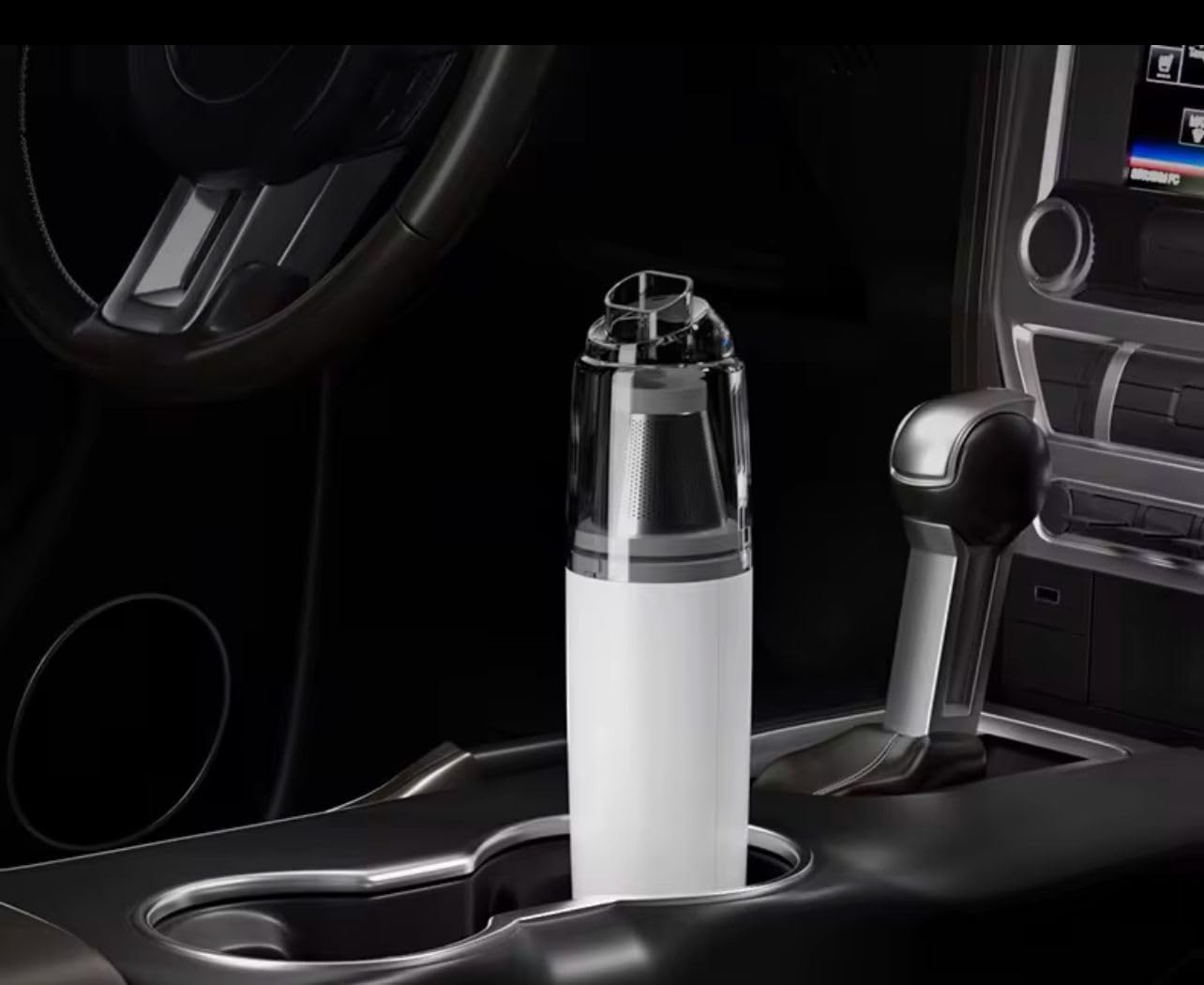 Aspirapolvere Portatile Senza Fili, Mini Aspiratore Ricaricabile USB, Aspirapolvere da Mano per Auto e Casa, Superfici,Bianco