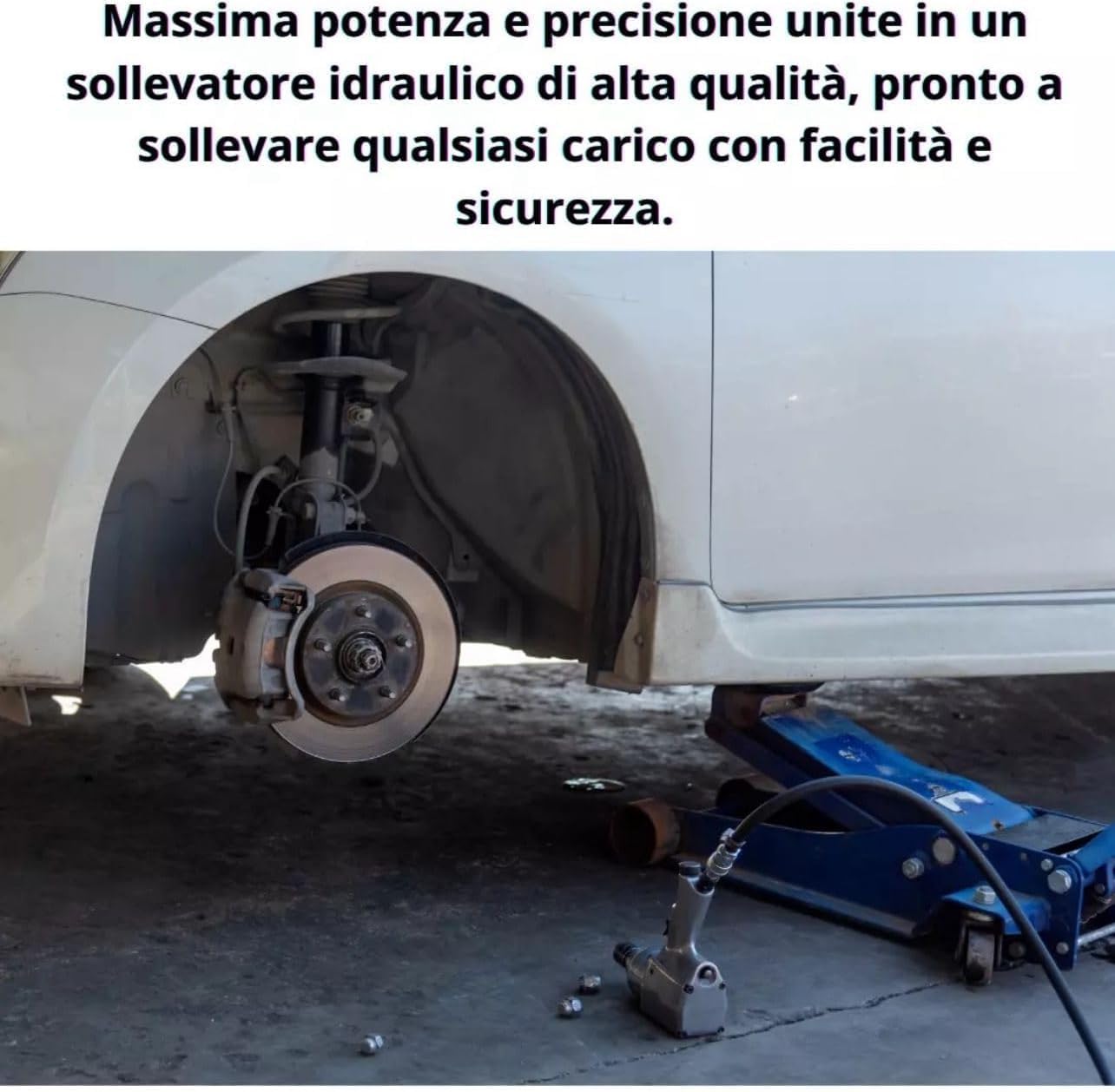 Cric Idraulico per Auto, Sollevatore Professionale 4T, Ruote Bidirezionali a Cuscinetto, Assetto super Ribassato per Veicoli, Crick per Auto con Alzata doppio Pistone, Valvola di Sicurezza.