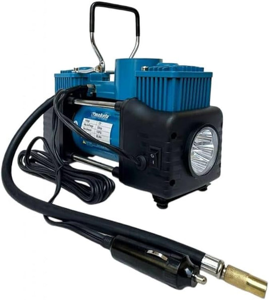 Compressore Aria Portatile Auto con Valigetta, Professionale 2 Cilindri 150PSI 12V 15 Amp Gonfiatore per Pneumatici per Auto Pompa per Auto Camper SUV Camion