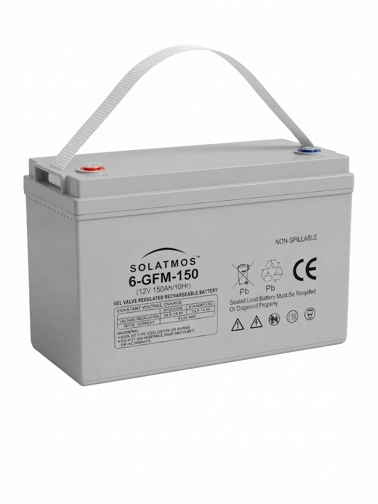 Kit Fotovoltaico a Isola 2kw  2x pannelli da 100W, Inverter 2000W 12V, Batteria 150Ah (Accumulo 2kWh) e Regolatore di Carica 30A LCD