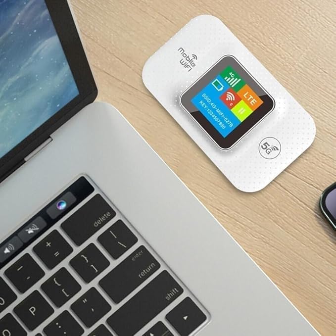 5G Mobile WiFi Router, WiFi 300Mbps Plug and Play Router di Rete Wireless SIM Card Slot Pocket Mobile Hotspot Smart Router Connessioni 4G, 3000mAh Batteria MF688