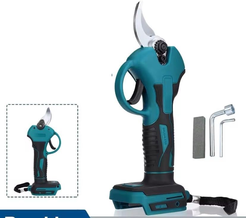 Kit Potatura Motosega + Forbice Elettrico Doppia Batteria 48V 2000Mah a Litio Completo di Valigetta Rigida Protettiva Trincia Rami,Cesoia,da Potatura