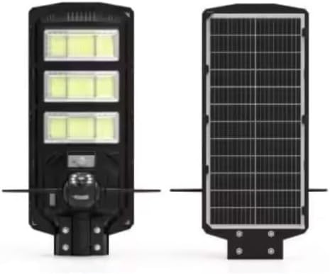 Generico Lampione Stradale Solare da 800W con Pannello Fotovoltaico, Telecamera HD 2K, Telecomando, Staffa, IP65 [Classe di efficienza energetica A]