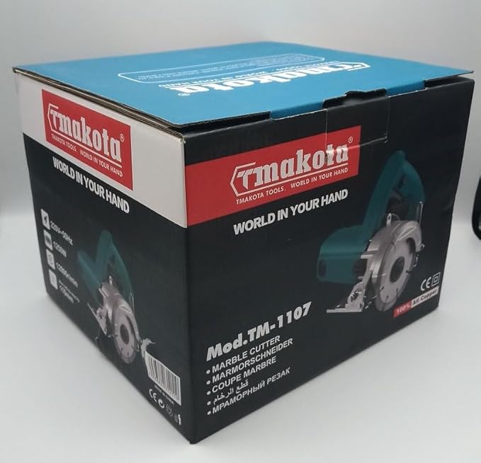 Sega Circolare per mattonelle, Legno, TagliaPiastrelle, Seghetto Elettrico Multiuso per Legno, Marmo e piastrelle, Potenza 1250W, Lama da 125 mm, 12500 rpm, fai da te DIY