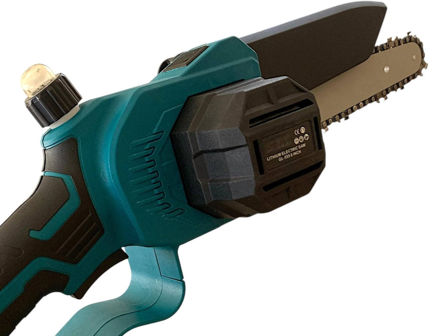 Mini Motosega Potatore con Doppia Batteria 48V Lama 8" con oleatore, registrazione Catena Senza l'utilizzo di utensili Motosega Elettrica per il Taglio del Legno e Giardini DIY