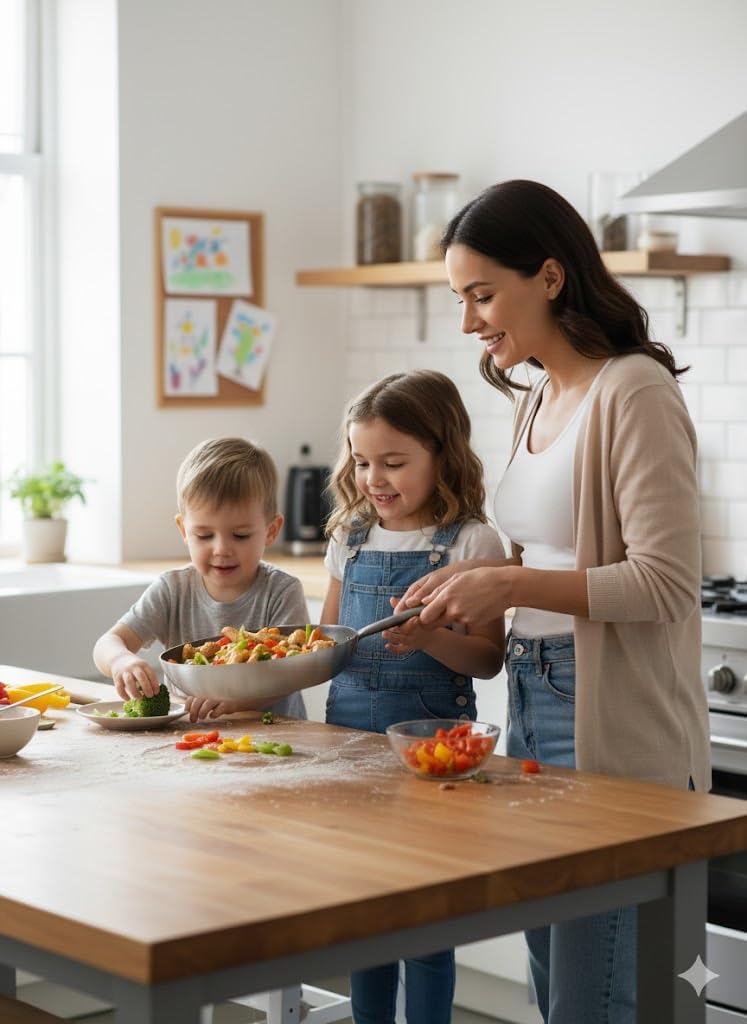Generico Padella Professionale in Alluminio Puro 3mm, Manico in Acciaio Inox, Antiaderente, Padella Alta per Saltare la Pasta 30cm