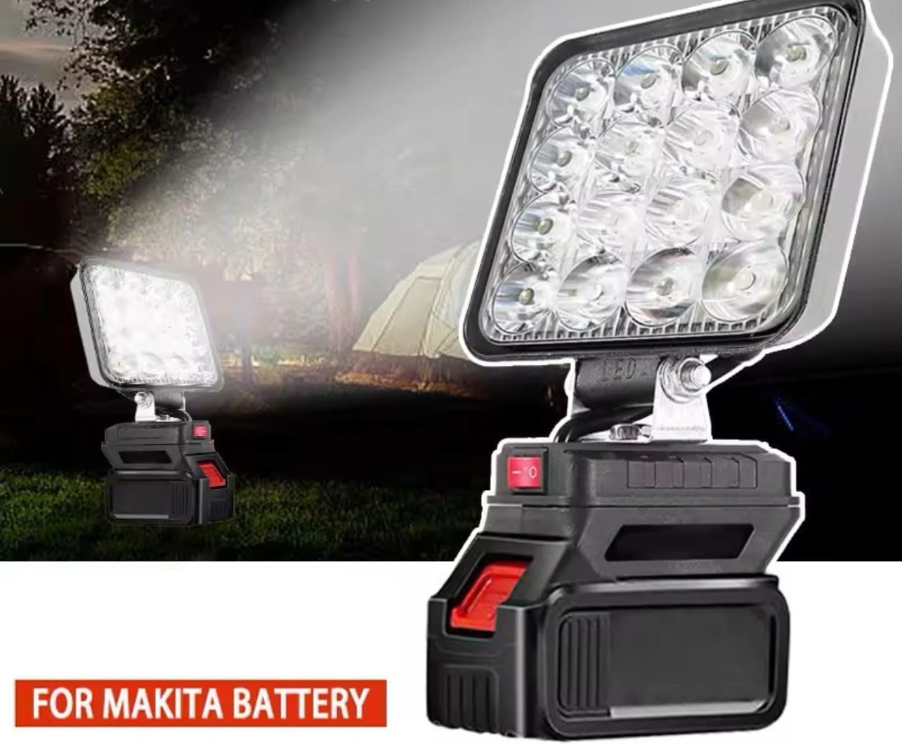 Kit Potatura, 4 in 1 Motosega 8" con Lubrificazione Olio + Cesoia Forbice Taglio 40mm + Lampada Led + Asta Telescopica con 2 Batterie da 88VF 8Ah per Potatura Alberi Piante Siepi DIY