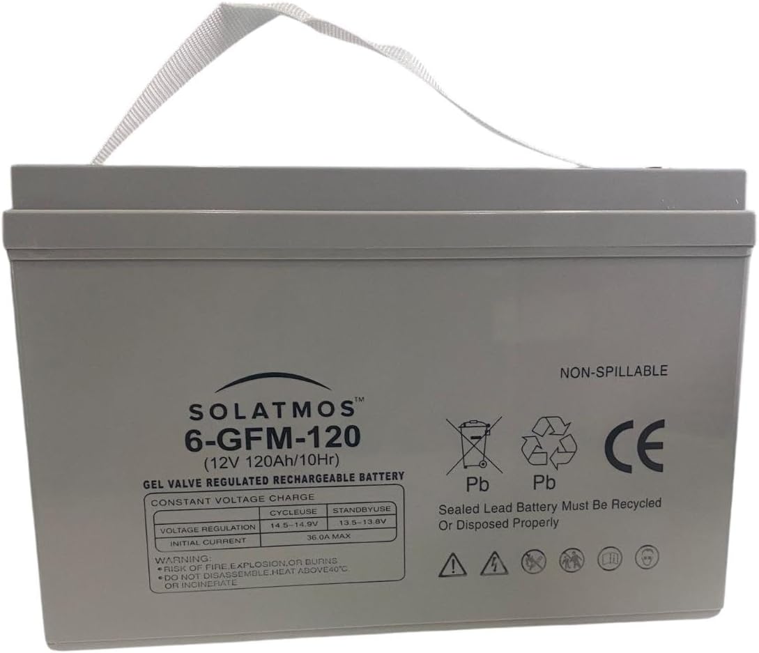 Kit Fotovoltaico Pannello Solare Mono. 2x 250W Regolatore di Carica Solare da 30A,Inverter 3000w 12v, Batteria 120AH al gel da accumulo Cavo Solare da 2.5M, per Camper, Roulotte,Chalet,Abitazione