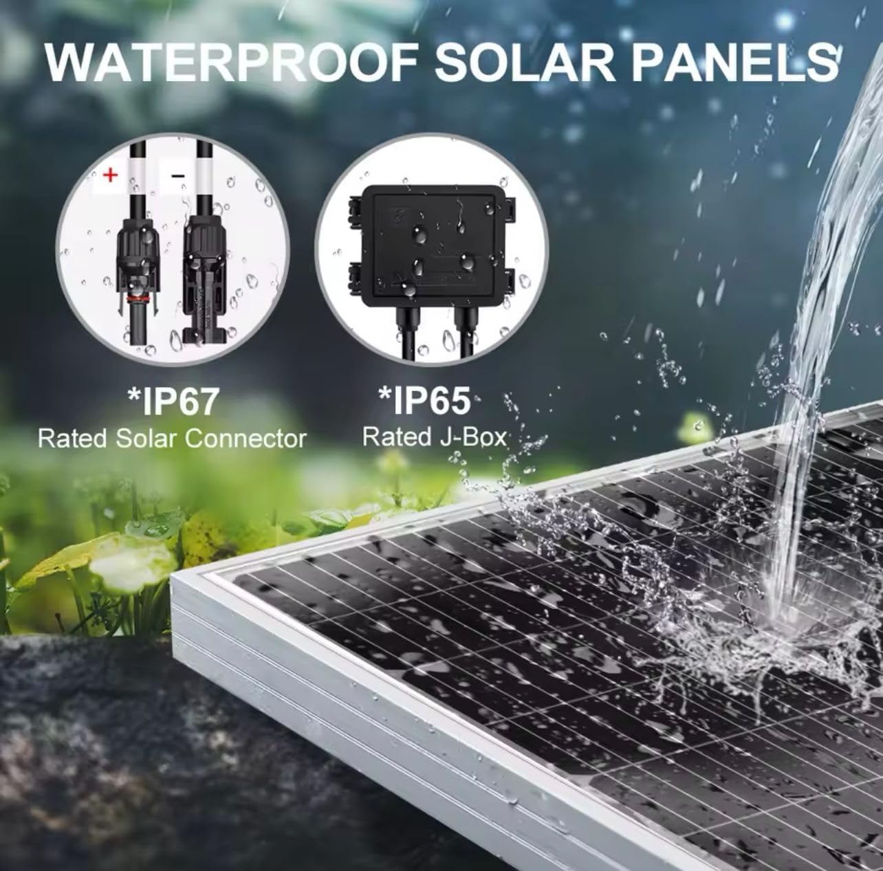 Pannello Solare Fotovoltaico 250W 12/18V Dimensioni: 148 × 67 × 3 cm Monocristallino Adatto Veicoli, camper e barche