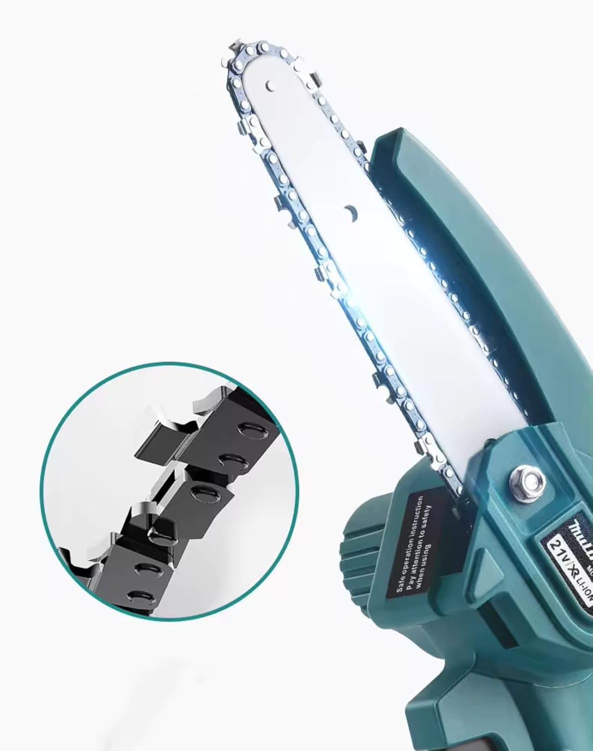 Kit Potatura Motosega Elettrico Forbice Elettrico Faro led da lavoro illuminazione con 2 Batteria 36 V Asta Telescopica per Potatura Alberi Piante Siepi