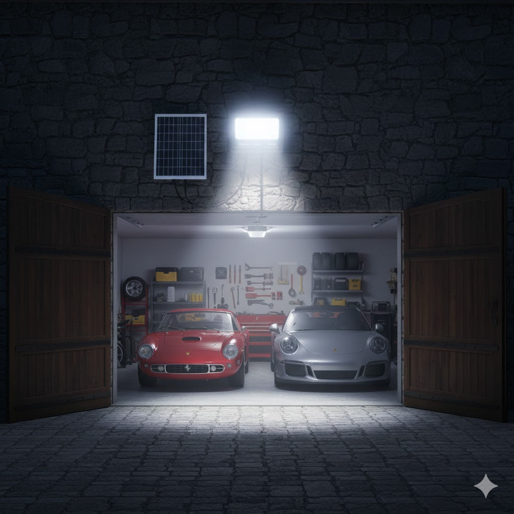 Faro Led 800w Con Pannello Solare IP67 Luce Bianca Con Telecomando