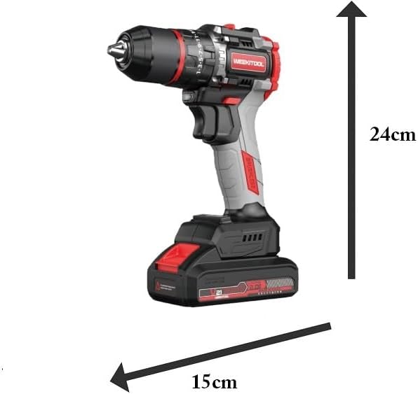 Kit Trapano Avvitatore Professionale Avvitatore 3 Batterie Batteria al litio da 21v 4.0ah 2 Velocita (10MM) Con Luce Led per + Smerigliatrice Angolare 3 Velocità Completo di Valigetta