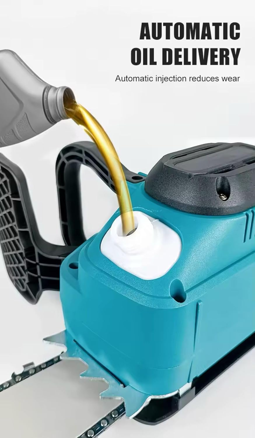 Motosega a Batteria 88V, 12 Pollici, 1200W Brushless, Kit Completo con 2 Batterie Li-ion e Valigetta